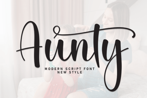 Aunty Font Review: Elegant Script for Web Design
