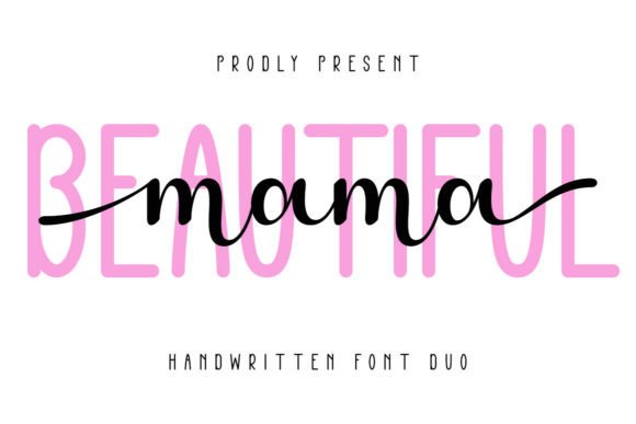 Beautiful Mama: A Handwritten Font Duo for Warm Brand Identities
