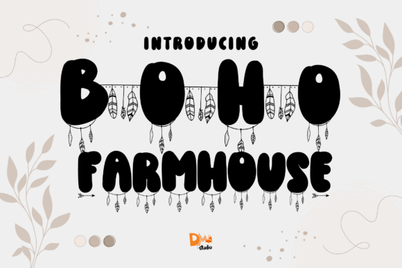 Boho Farmhouse Font: Rustic Charm for Makers