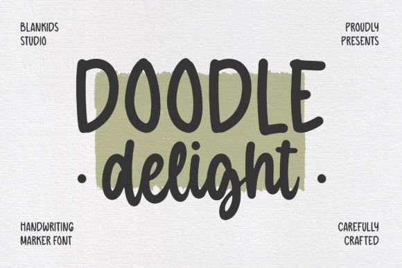 Doodle Delight Font Review: A Rounded Marker Script for Artisanal Branding