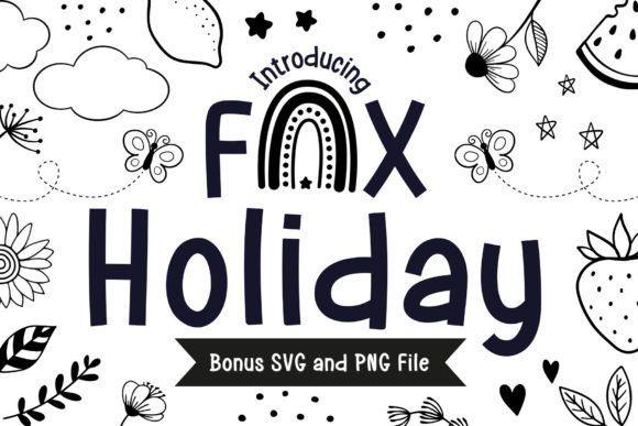 Fox Holiday: A Playful Handwritten Font for Warm Editorial Design