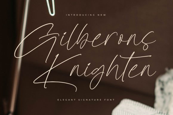 Gilberons Knighten: A Luxury Script Font for Elegant Branding