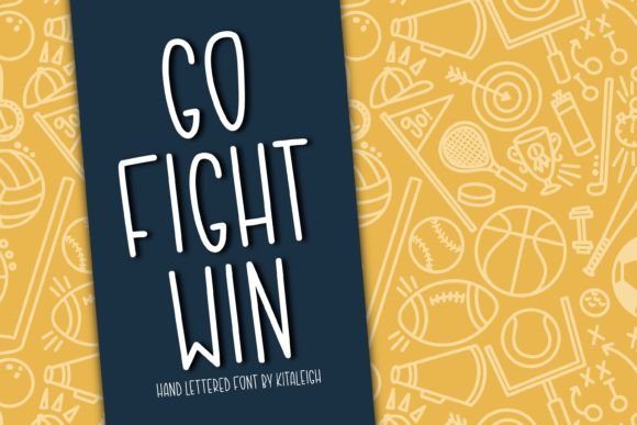 Go Fight Win: A Bold Script Font for Dynamic Editorial Design