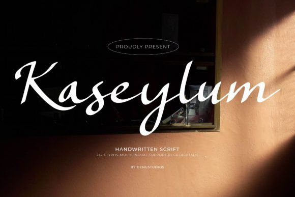 Kaseylum: The Luxury Script Font for Crafters and Product Designers