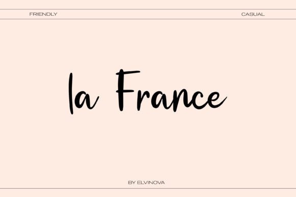 La France Font: Elegant Script for Editorial Design