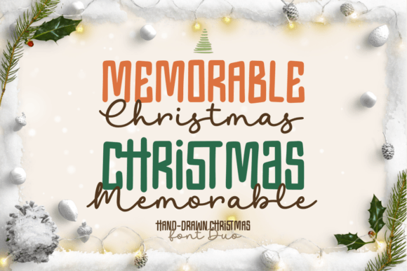 Memorable Christmas Duo Font for Holiday Campaigns