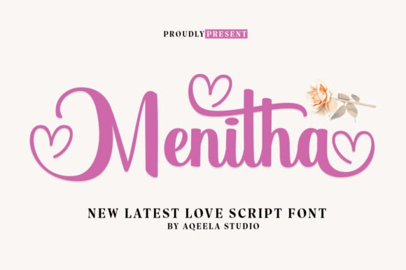 Menitha Font: Bold Handwritten Style for Branding
