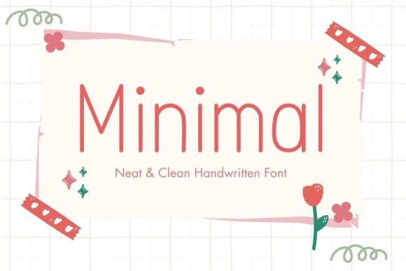 Minimal Font: A Neat Handwritten Typeface for Makers
