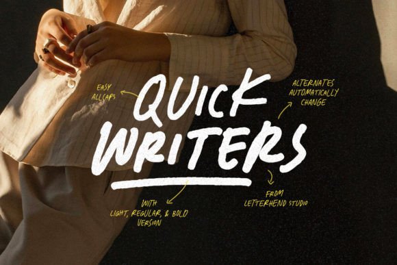 Quick Writers: The Organic Handwritten Typeface That Boosts Campaign Clarity