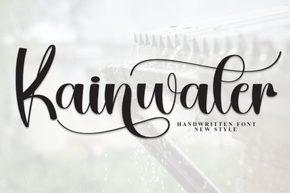 Rainwater: A Stylish Script Font for Modern Editorial Design