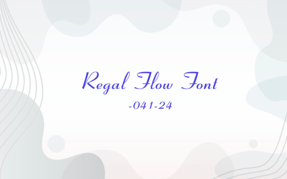 Regal Flow Font: Elevating Luxury Brand Identity Design