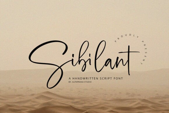 Sibilant Font: A Handwritten Typeface for Modern Branding