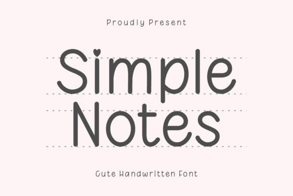 Simple Notes: A Handwritten Font That Brings Personality to Brand Design