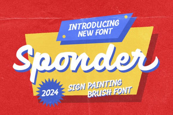 Sponder Font Review: Retro Sign Painting for Brand Identity