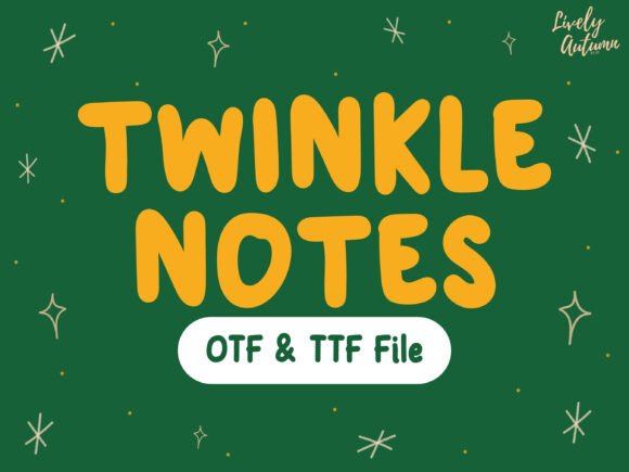 Twinkle Notes Font: A Casual Typeface for Small Business Branding