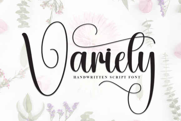 Variety: A Stylish Script Font for Elegant Branding Projects