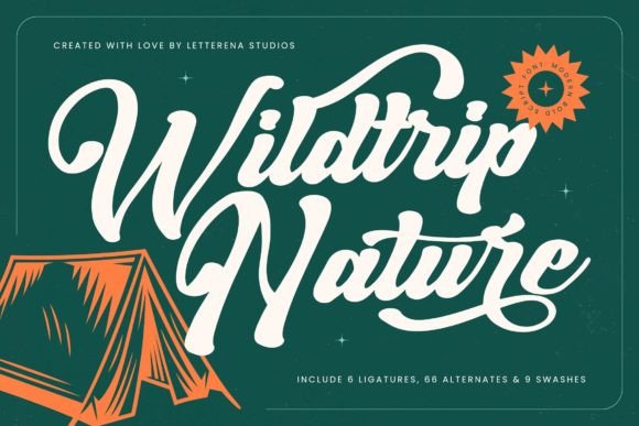 Wildtrip Nature: A Bold Script Font for Modern Editorial Design