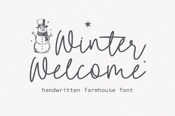 Winter Welcome Font: Elevating Small Business Branding